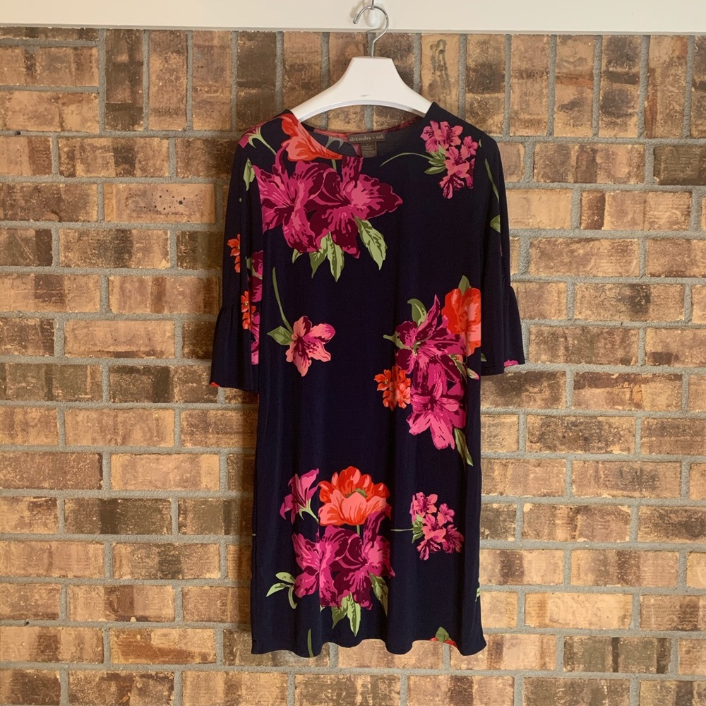 Tropical flower dress